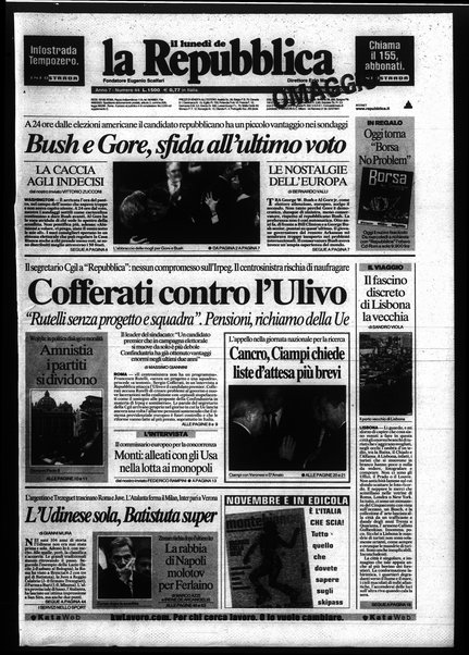 Il lunedì de La repubblica